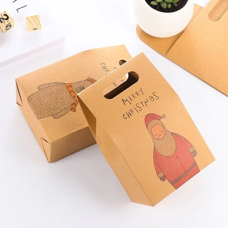 3 шт рождественские коробки для конфет вечерние бумажные коробки для десертов подарочные коробки для конфет