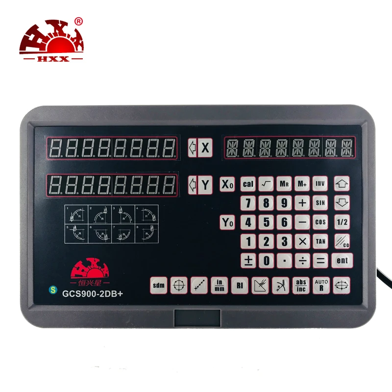 

Hxx new kit gcs900-2db+ 2 axis digital readout system and two pieces 50-1000mm linear scales/encoder for machine applications