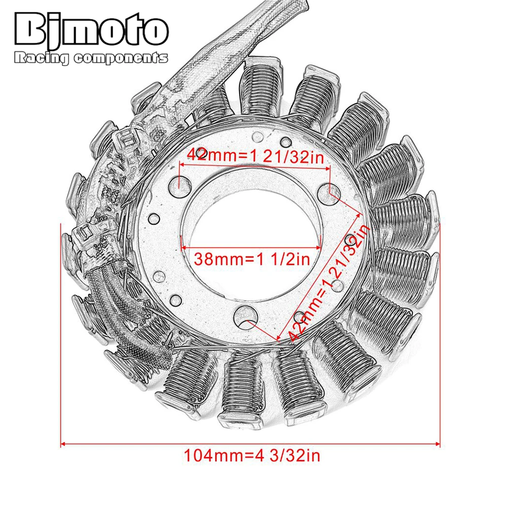 BJ мотоциклетное сцепление Статор для Suzuki GSXR600 2001-2005 GSXR750 2000-2005 GSXR1000 2001-2004 31401-40F00