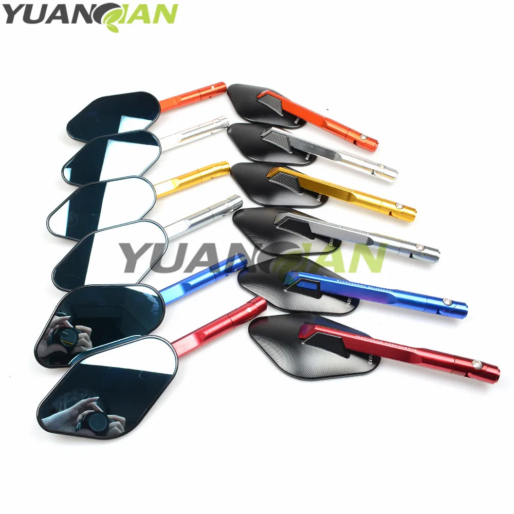 Мото rcycle зеркала мото rbike мото ЧПУ боковые зеркала заднего вида Алюминий для Kawasaki Z800 Z750 tmax 530 ktm duke 125 ktm duke 390