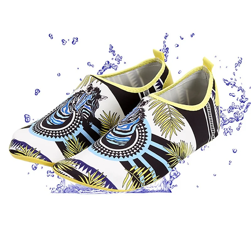 Легкая водонепроницаемая обувь с принтом; нескользящая быстросохнущая обувь; уличная летняя пляжная обувь для подводного плавания; обувь