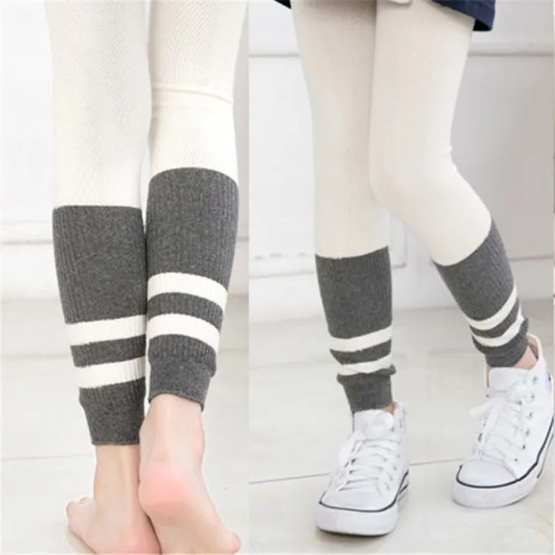 

New Fashion Baby Leggings Spring Autumn Kids Girls Leggings Children Trousers Baby Clothes Knitting Stitching