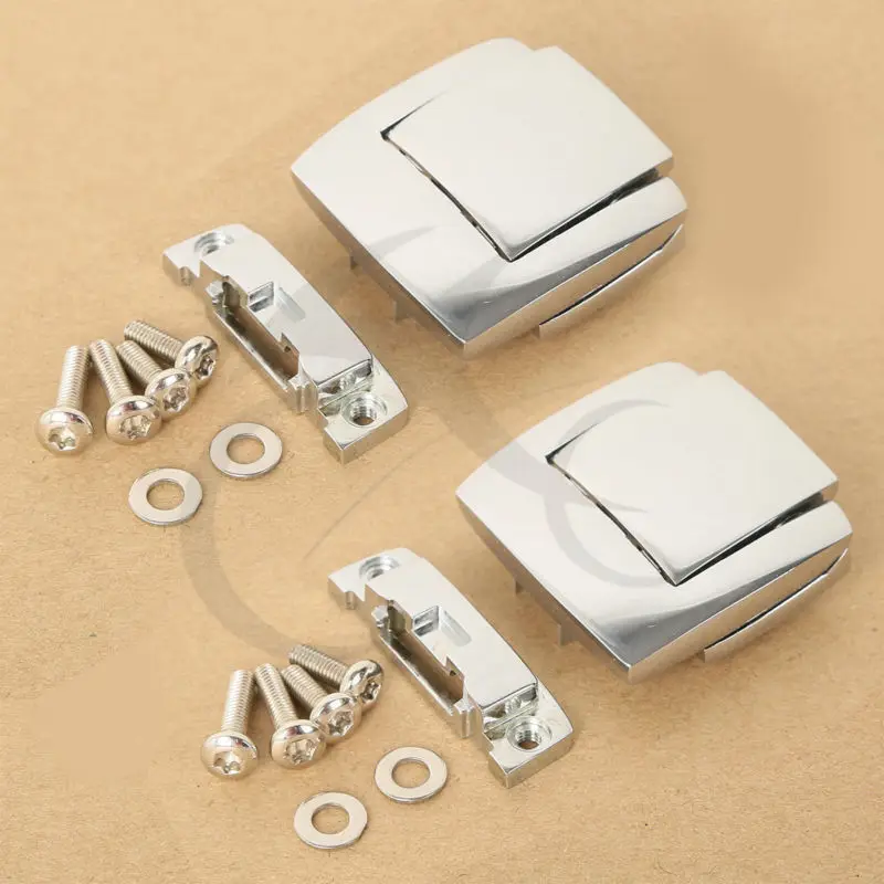 Ceny Bagażnik motocyklowy zatrzaski blokada dla Harley Tour Pack Pak Touring klasyczna droga Electra Glide Ultra Razor FLHX FLTR 80 13 top case