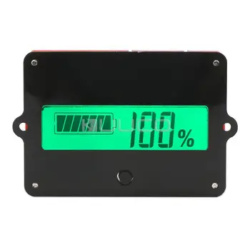 

5 PCS/LOT 2in1 Tester 12V 24V 36V 48V Lead-acid Li Battery Voltmeter Capacity Indicator for electro mobile/balance cars etc