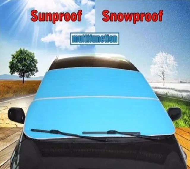 Car Windshield SunShade Snow Proof Covers Universal For Sedan SUV MPV Anti-UV Waterproof Auto Window Protector 3 Colours