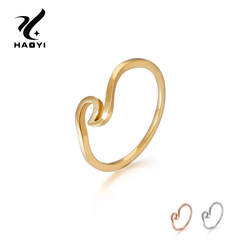 Stainless Steel Ring For Women Simple Japanese And Korean Style Fashion Metal Madam Finger Jewelry Sliver/Gold | Украшения и
