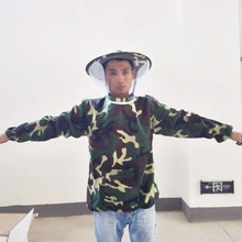 1 шт. анти пчела костюм рукав голова пчела одежда защитная одежда сиамская пчела шляпа с защитной сеткой шляпа пчелы с оптовым размером