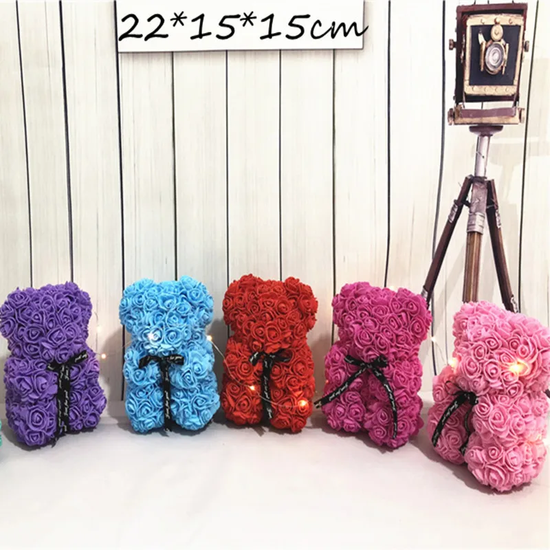 foam rose bear flower (14)