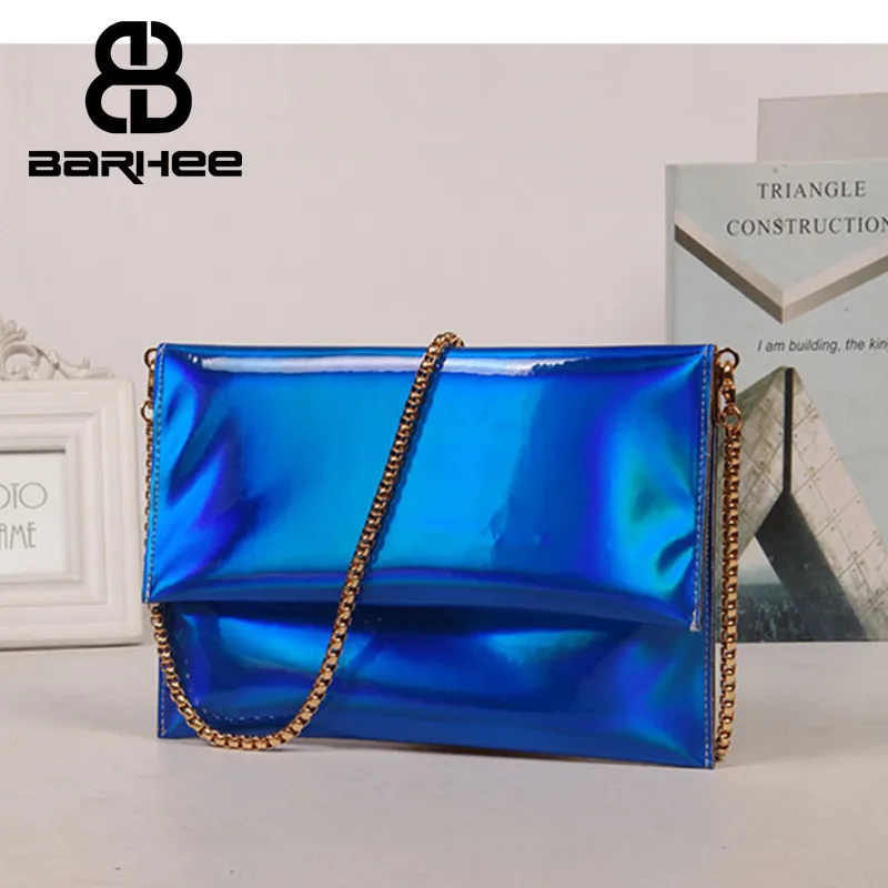 Popular Sparkle Laser Women Day Clutch Envelope Bag Spangle Clutch Purse Evening Bag Ladies