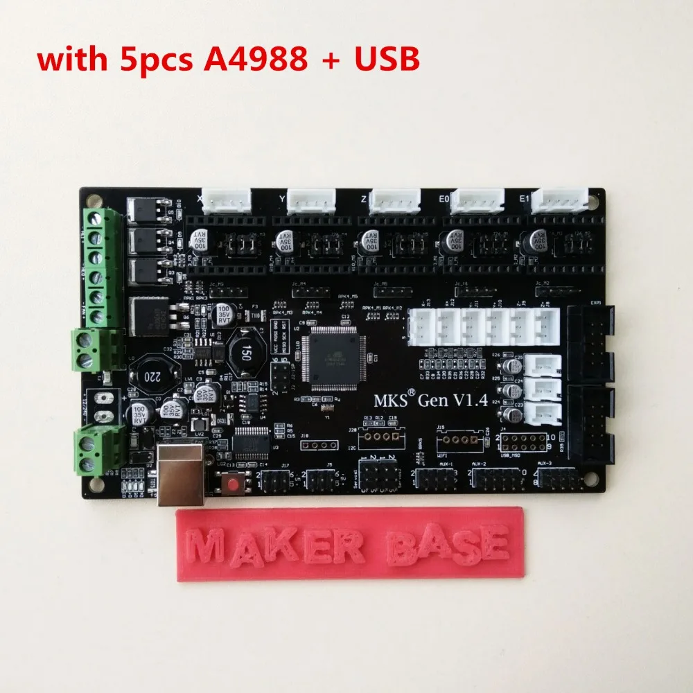PCB controller board MKS Gen V1.4 integrated mainboard compatible Ramps1.4//MEGA