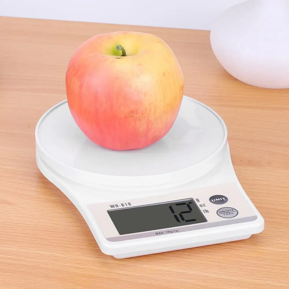 7 кг x 1 г ЖК-цифровые электронные весы для взвешивания фруктов маленькие пищевые весы часть кухонного прибора