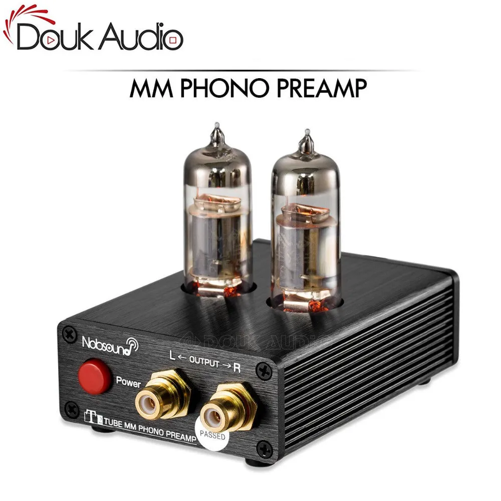 HiFi Vacuum 6J5 Tube MM Phono Preamp Stereo Mini Turntable Phonograph