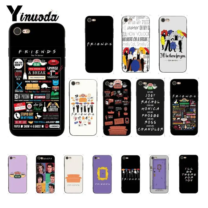 

Yinuoda Central Perk Coffee friends tv show how you doin Silicone Phone Case for iPhone 5 5Sx 6 7 7plus 8 8Plus X XS MAX XR 10