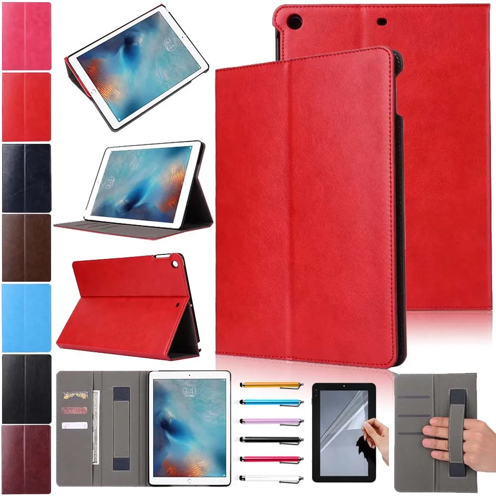 

PU Leather Cases Cover For Apple New iPad 9.7 inch 2017 Slim Solid Smart Stand Case Sleep/wake Shockproof Protective Skin