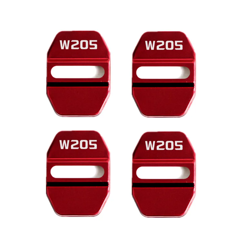 Автомобильный Стайлинг, автомобильные эмблемы, чехол для Mercedes benz C Class W205 C180 C200 C250 C300 C400 C63, автомобильный Стайлинг, 4 шт - Название цвета: Красный