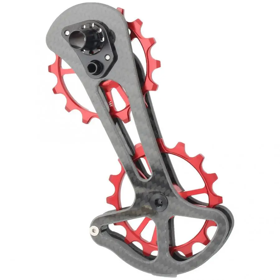 Bicycle Rear Derailleur Cage with 16T Ceramic Jockey Wheel Pulley Wheel
