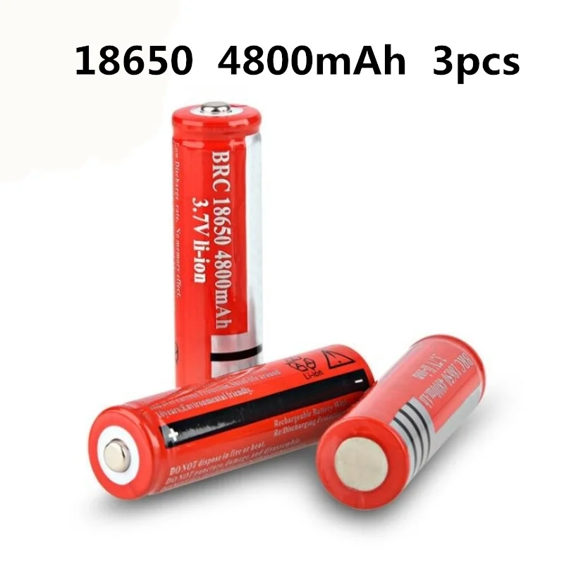 18650 перезаряжаемая литиевая батарея 4800mAh 3,7 V литий-ионная батарея для фонарика фонарь 18650 батареи GTL EvreFire