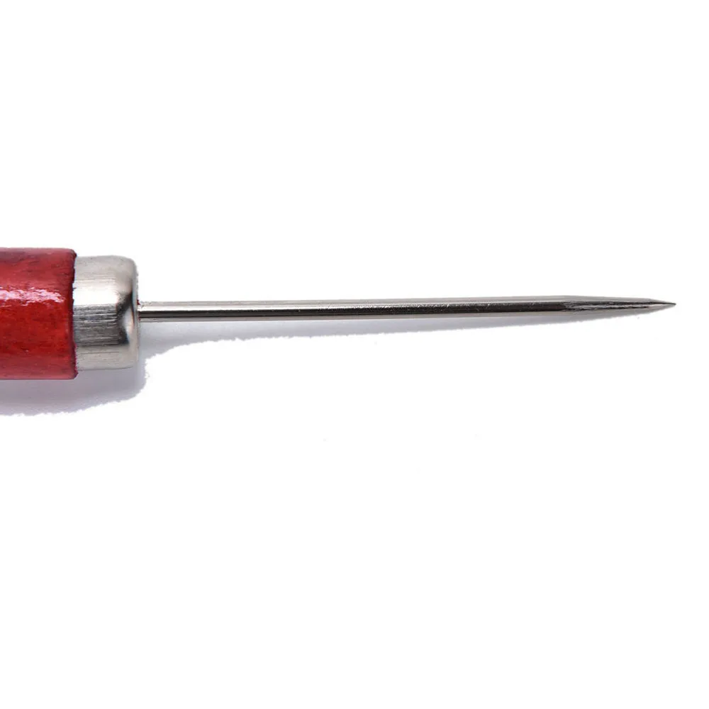 шило для кожи. шило инструмент. шило для шитья кожи. шило с деревянной ручкой. 0 мм.