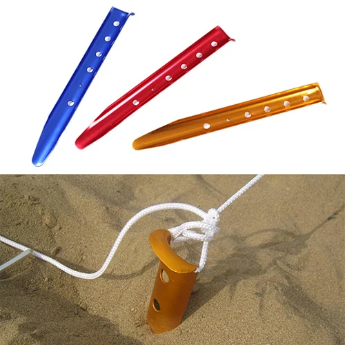 1Pcs Aluminium Alloy U Shape Tent Peg Camping Tent Peg Outdoor Hiking Snow Sand Tent Peg Stakes