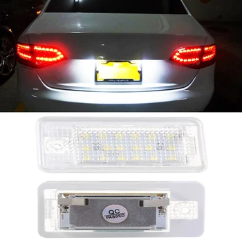 

New Fashion 1pair Car Led Number License Plate Light For Audi Led Bulb Number Plate Lamp High Quality License Plate Lamp