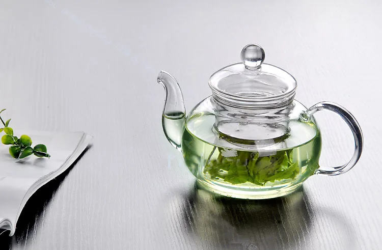 

1PC 400ML,600ML,800ML 1000ML 1200ML Heat Resistant Bottle Cup Glass Teapot with Infuser Tea Leaf Herbal Coffee Office JN 1010
