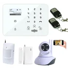 Spanish Italian Wireless WIFI Camera IP Camera Alarm System Home Security PTZ Control W11F With GSM Alarm Panel Android APP K9