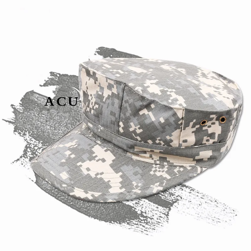 Men s Outdoor Climbing Hiking Sunscreen Round Octagonal Cap Army Tactical Military Patrol Sunshade Cotton Breathable Peaked Hat