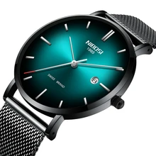 NIBOSI Watch Men Simple Fashion Swiss Brand Quartz Watch Luxury Creative Waterproof Date Casual Men Watches Relogio Masculino