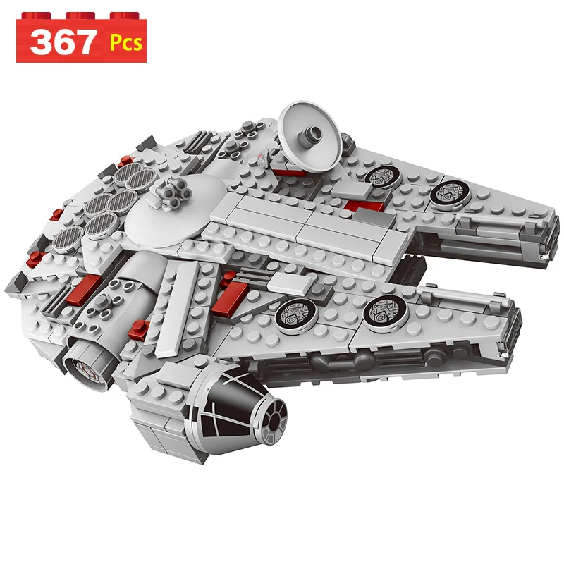 Compatible LegoINGLYS Star Wars series Set Millennium Falcon Factory Sale Mini Model Blocks Plastic Figure Toy Bricks 367Pcs 