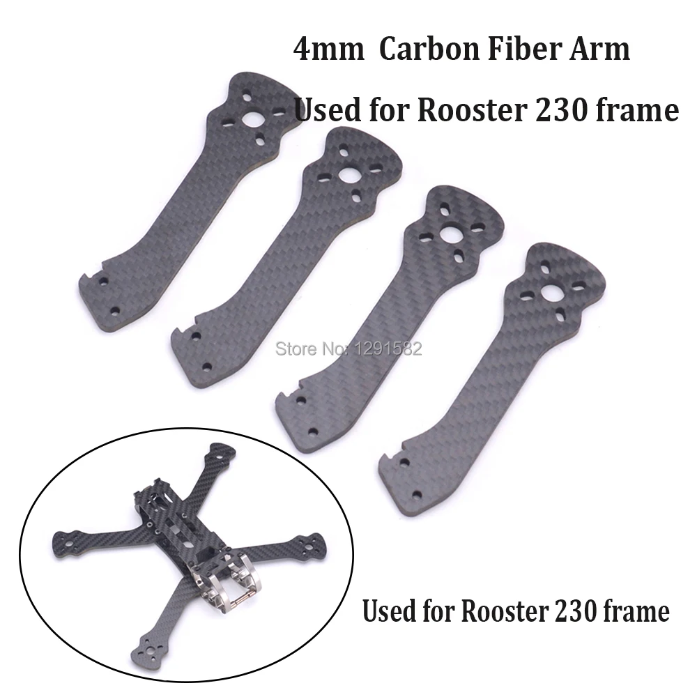 

Rooster 230 225mm / 255mm FPV Racing Drone Quadcopter Frame 5 / 6 Inch FPV Freestyle Frame with 4mm Arm For Chameleon 220mm