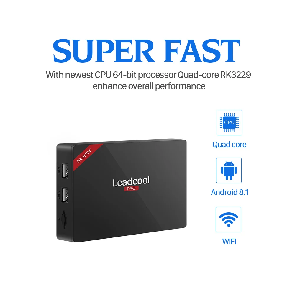 IUDTV IPTV Subscription Leadcool Pro Android 8.1 RK3229 H.265 Decoder Europe Turkish Sweden Italy UK Spain IPTV Receiver IP TV  