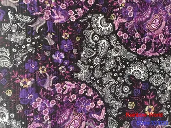

High Quality flower pattern Faux PU Leather fabric for DIY sewing sofa table shoes bags bed material(1 yard)