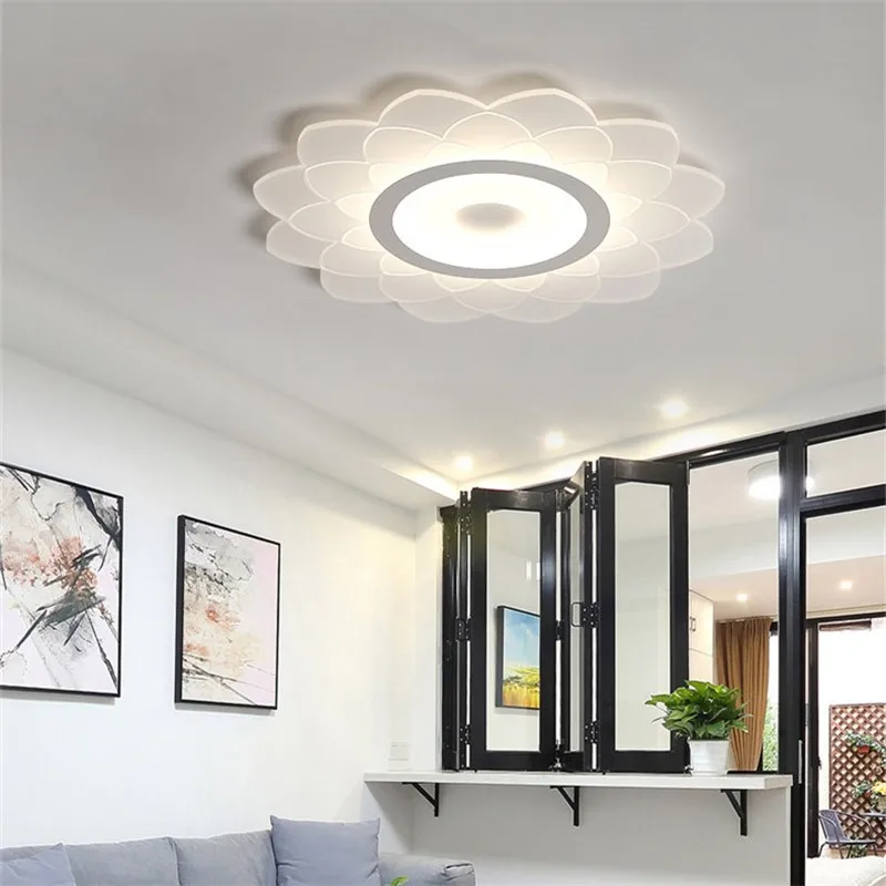 Moderno acrílico LED luces de techo para sala de estar luminarias para sala plafon lámpara de techo dormitorio iluminacion led teto