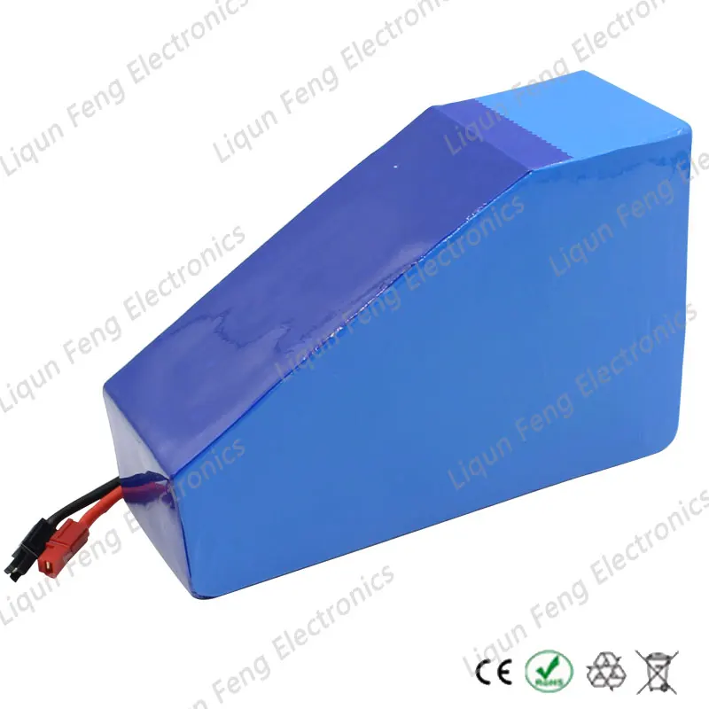 Clearance Electric Bike Battery 48V 22AH 1500W Triangle Lithium battery with PVC Case 30A BMS + 54.6V 2A charger + Free triangle bag 4