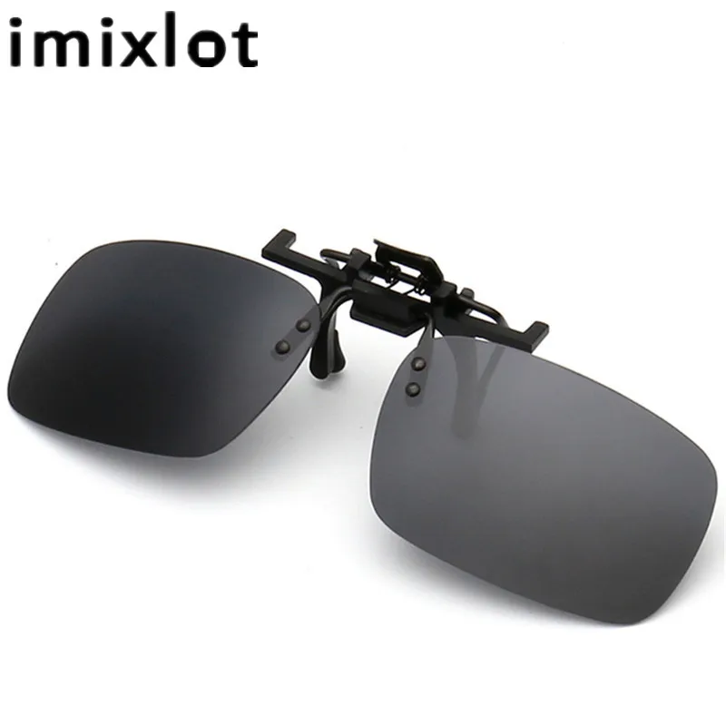 

IMIXLOT Polarized Sun Glasses Clip On Sunglasses Online 2 Size Driving Night Vision Lenses Anti-UVA Shades For Women Men
