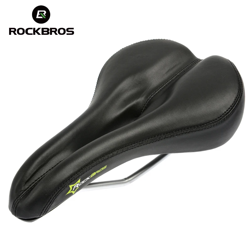 Pаспродажа ROCKBROS искусственная кожа сталь рейку выдолбите дышащий гель мягкая подушка МТБ велосипедное сиденье седло на велосипеде