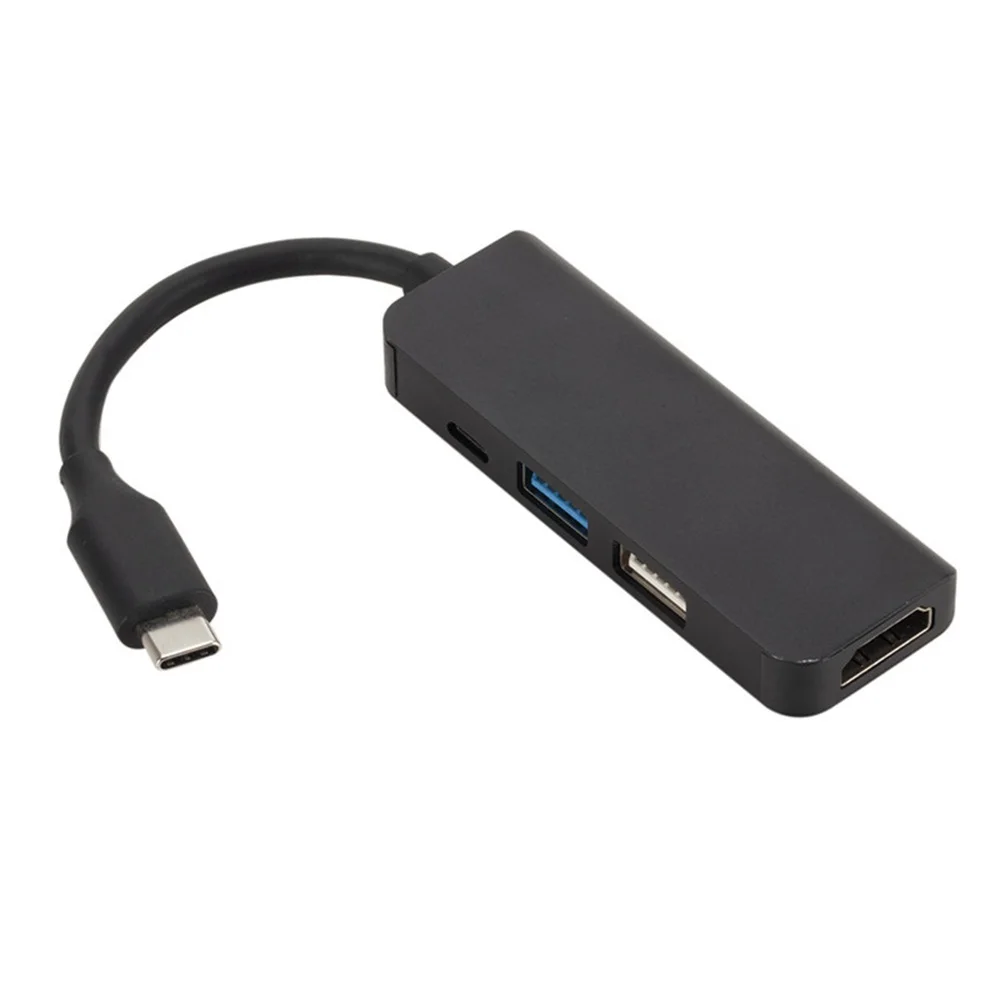 Разветвитель с 4 портами USB C HUB Tpye на Micro 3 0 2 HDMI Thunderbolt Для MacBook Pro Samsung Huawei