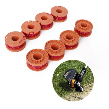 

8 Pcs Replacement 10ft Grass Trimmer Line Spool for Worx String Trimmers Trimmer Spool Replace Tool