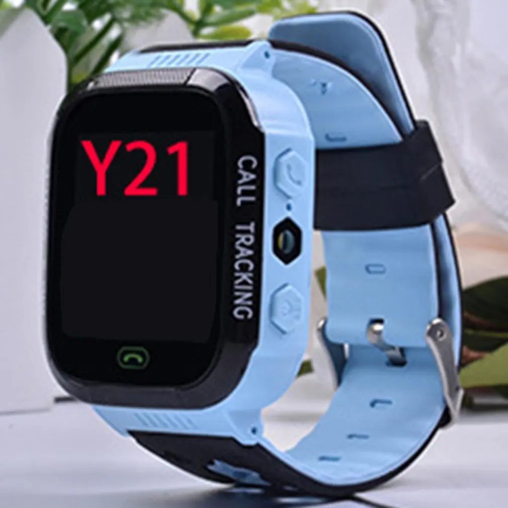 Y21 детские gps умные часы с камерой SOS трекер монитор умные часы с сенсорным экраном sim-карта вызов для iOS Android телефон
