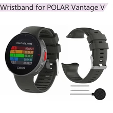 Silicone Strap for POLAR Vantage V Smart Watch Band Accessories Replacement Wrist Strap Sport Breathable Wristband Bracelet