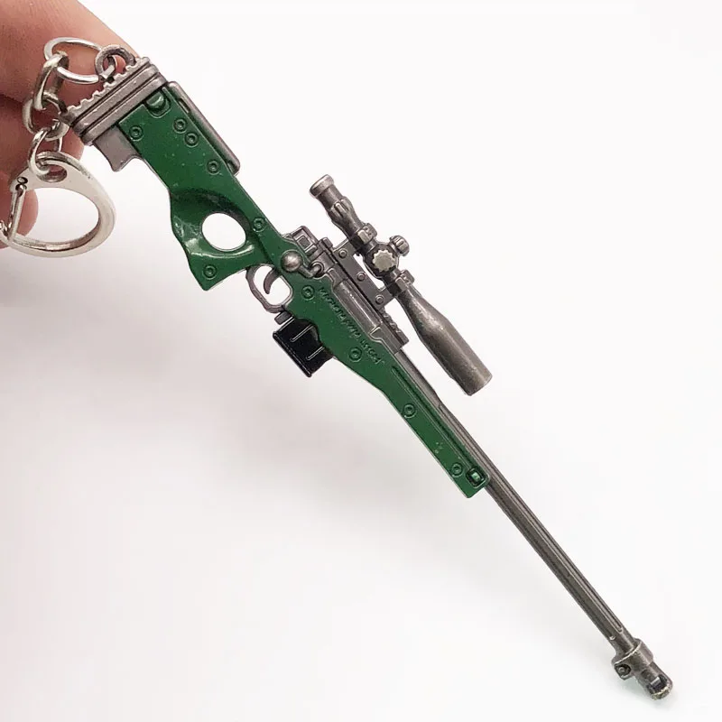 PUBG xRONIN PlayerUnknowns Battlegrounds AWM Sniper Rifle 1:6 Keychain Mini Replica Bazooka Metal Key Chain PUBG xRONIN PlayerUnknowns Battlegrounds AWM Sniper Rifle 1:6 Keychain Mini Replica Bazooka Metal Key Chain