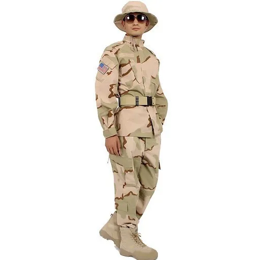 3 COLOR DESERT BDU Camouflage Suit 