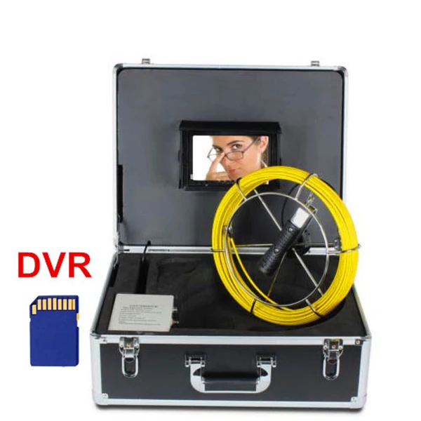 20m Cable 7'' TFT LCD Sewer Pipe Inspection camera Color Borescope Endoscope Tube Snake with DVR | Безопасность и защита