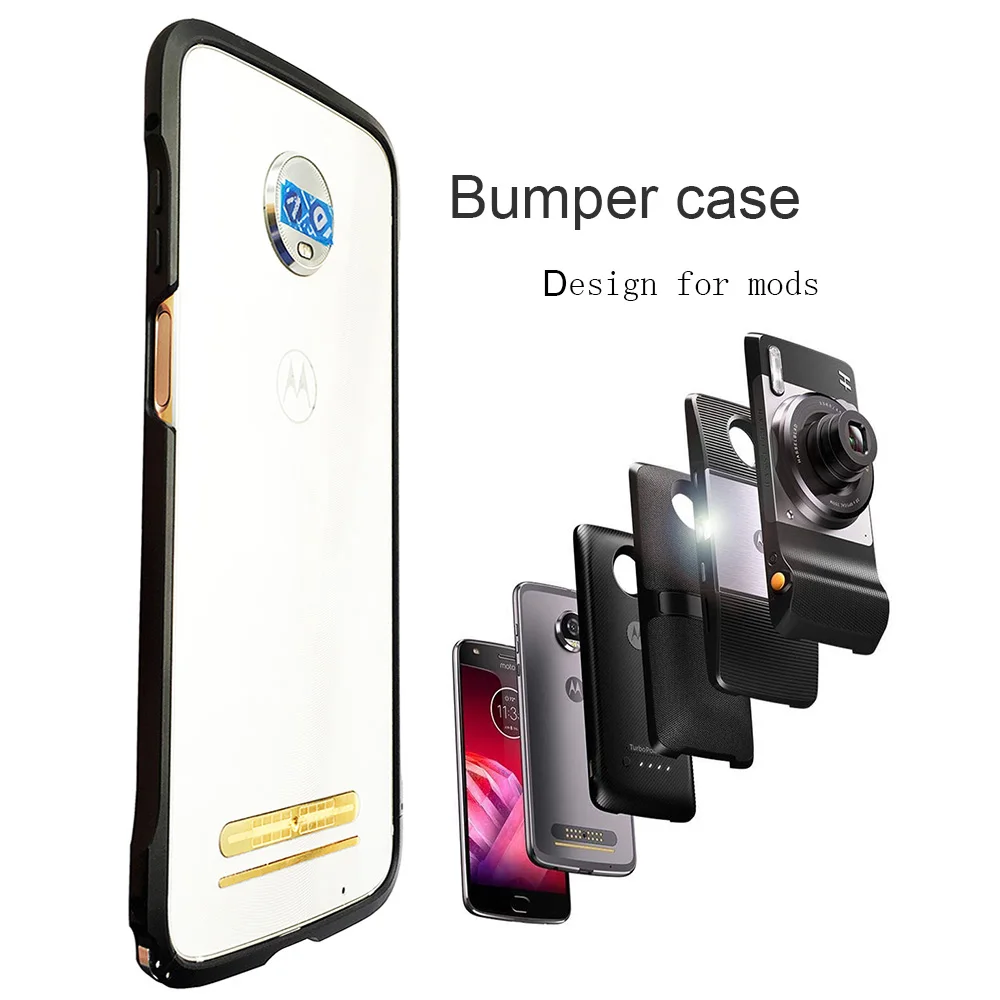 

For Moto Motorola Z3 / Z3 play / Z2 play / Z2 force Shockproof Protective Bumper Case Cover For Moto Mods Back Cover Case