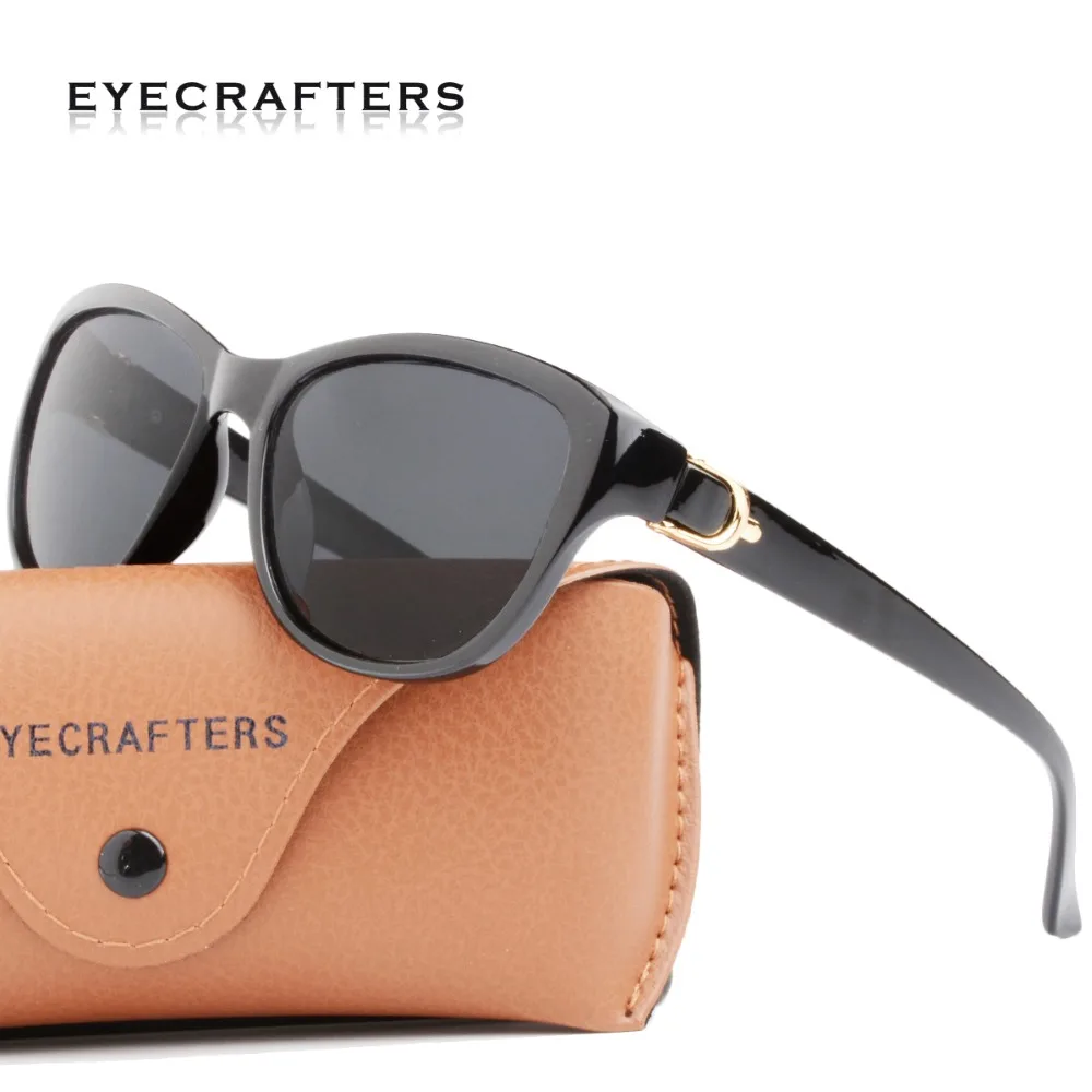 

Luxury Brand Design Womens Cat Eye Polarized Sunglasses for Womens Lady Sun Glasses Female Fashion Eyewear Black Oculos De Sol