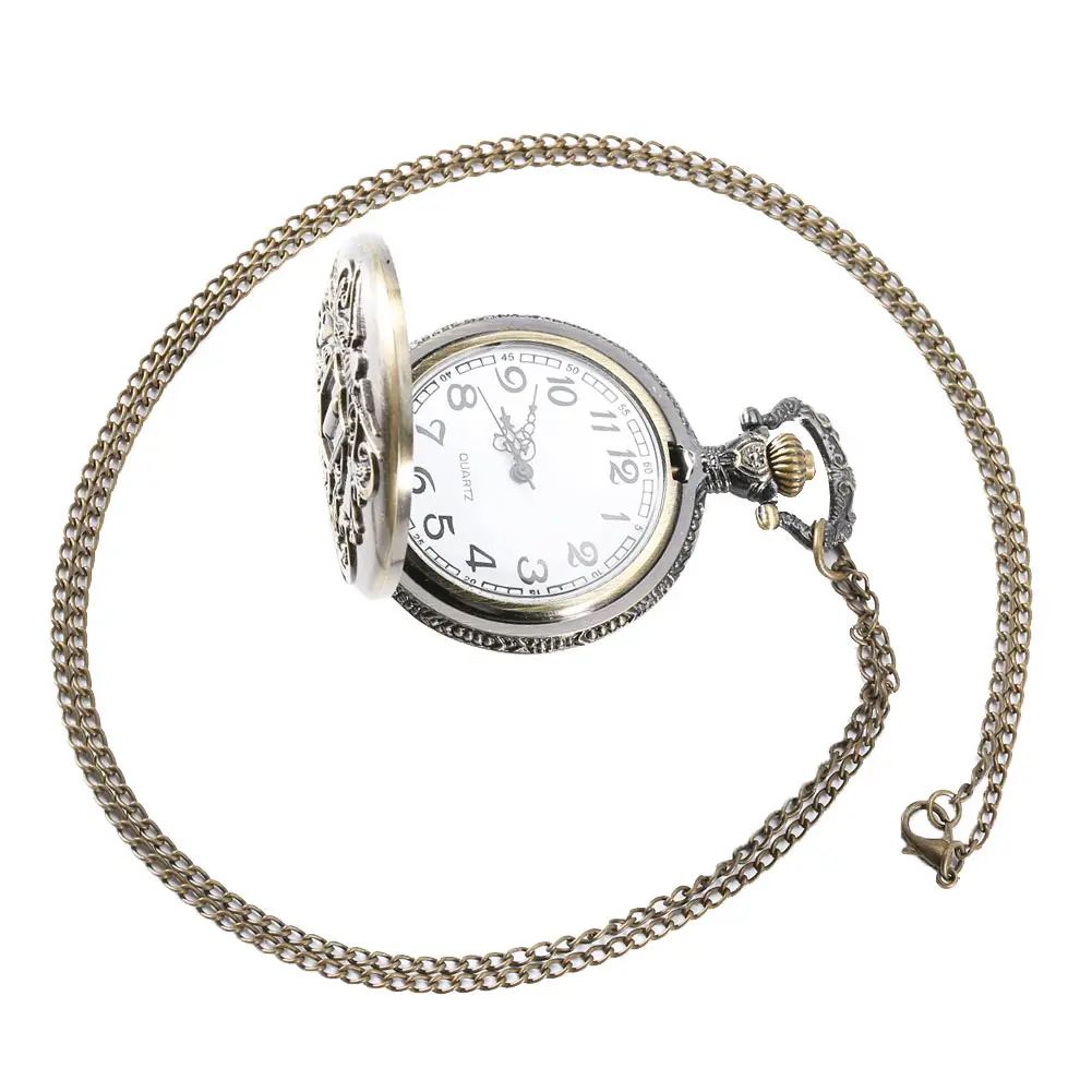 Винтаж ретро сплав карманные часы Для мужчин Для женщин Цепочки и ожерелья Подвеска Сеть Часы Подарки для медсестры Fauther @ 17 TT @ 88