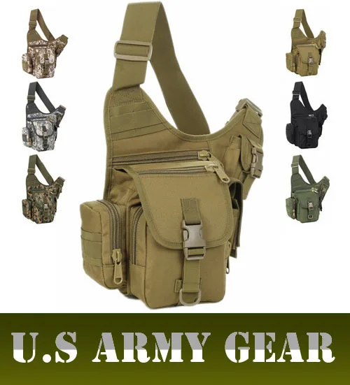 Military Tactical sports saddle bags men's camouflage messenger bags U.S Army Gear hiking