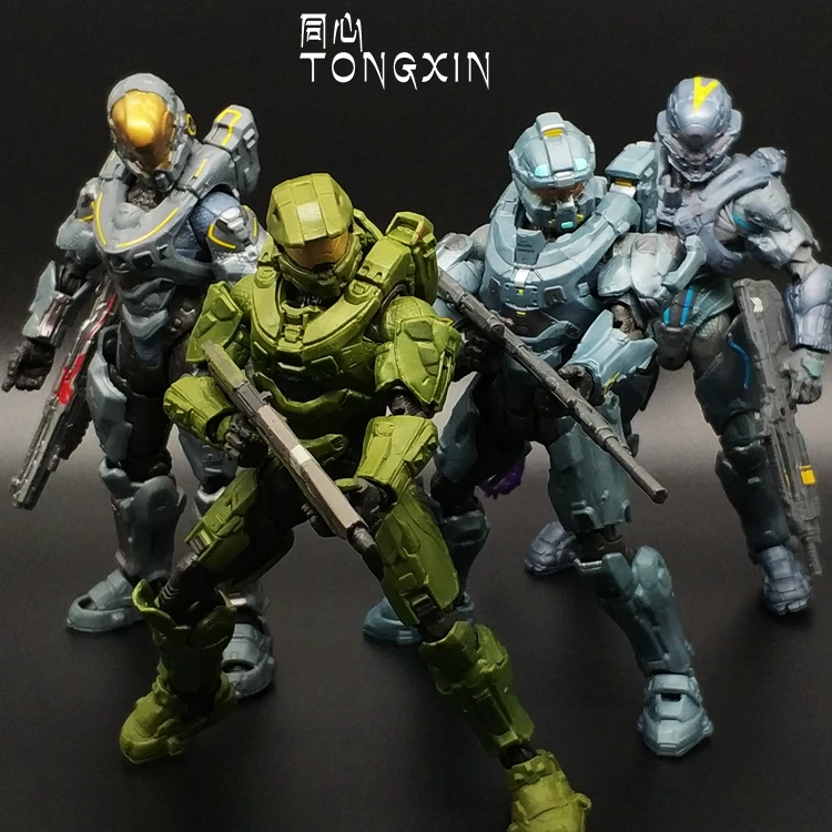 

2018 New HALO Spartan Warrior Sergeant Halo Model Figure Mezco Macfarlane