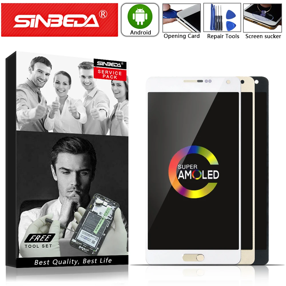 

AMOLED 5.5" Sinbeda For SAMSUNG Galaxy A700 LCD Display Touch Screen Digitizer For SAMSUNG A7 2015 LCD A700M A700F A700 Display