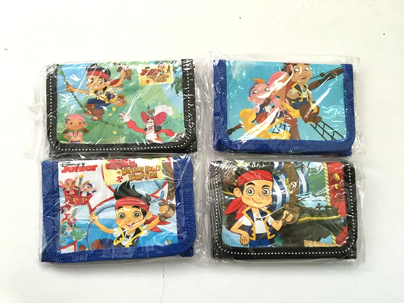 

12Pcs Jake and the Never Land Pirates Coin Purse Cute Kids Cartoon Wallet Bag Pouch Children Purse Small Wallet Party Gift